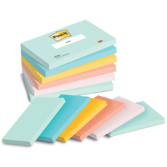Foglietti riposizionabili Post-it® Beachside - conf. 6 blocchetti da 100 ff 76x127 mm - 655-6-BEA