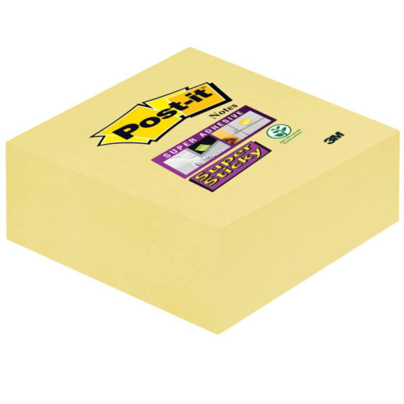 Foglietti riposizionabili Post-it® Cubo Super Sticky Notes 76x76 mm 270 ff Giallo Canary?  2028-SSCY-EU