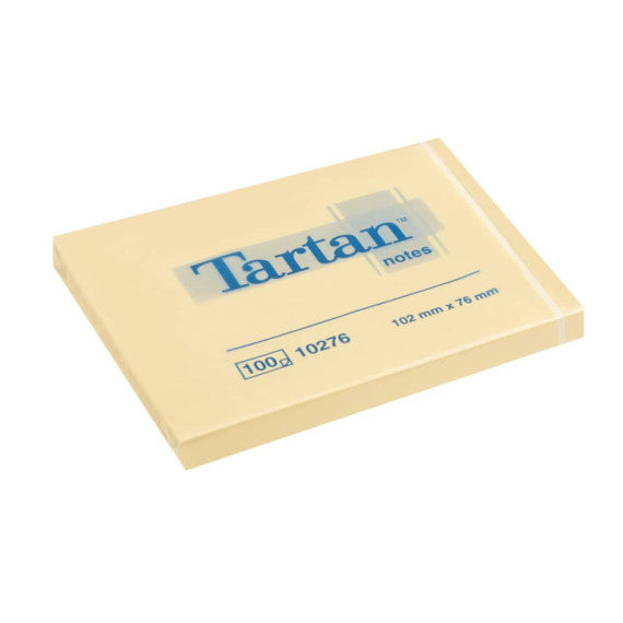 Foglietti riposizionabili Tartan? 100 ff giallo 102 x76mm conf. da 12 blocchetti - 7100296533