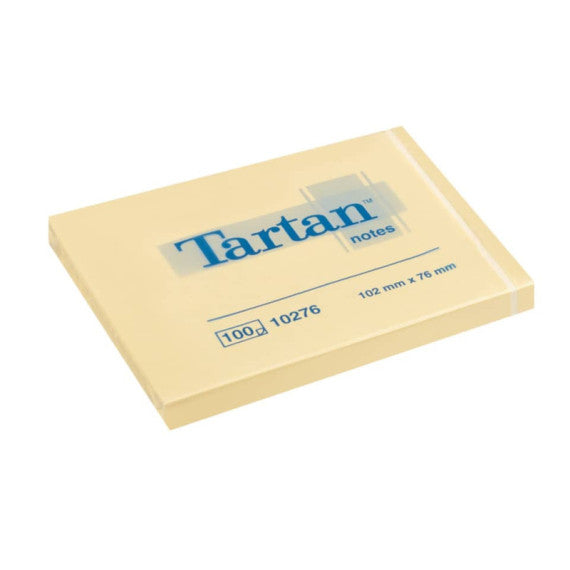 Foglietti riposizionabili Tartan? 100 ff giallo 102 x76mm conf. da 12 blocchetti - 7100296533