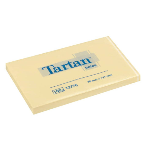 Foglietti riposizionabili Tartan? Notes 100 ff 63 g/m² giallo 127x76mm conf. da 12 blocchetti 7100296678