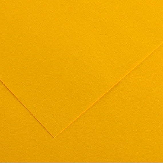 Foglio Colorline - 70x100 cm - 220 gr - giallo oro - Canson