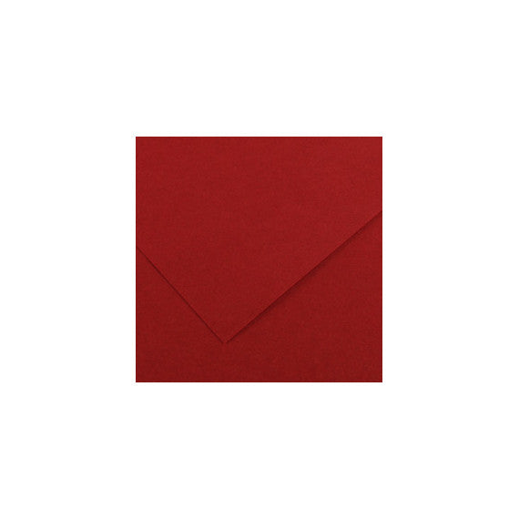 Foglio Colorline - 70x100 cm - 220 gr - rosso granata - Canson