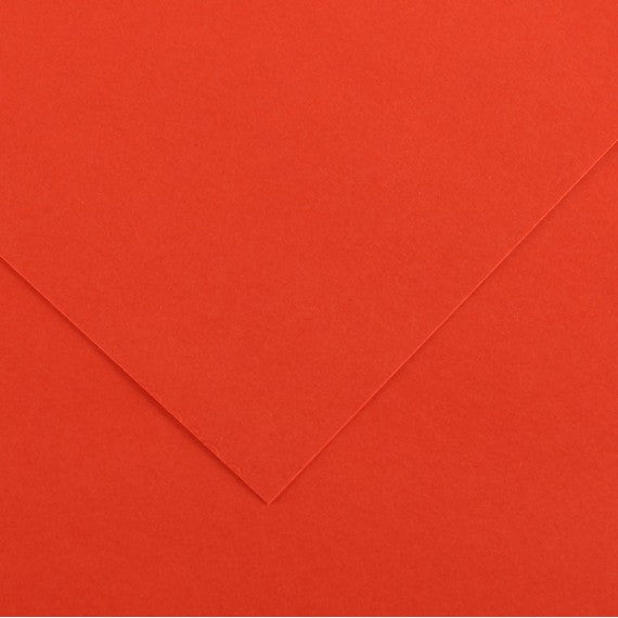 Foglio Colorline - 70x100 cm - 220 gr - rosso vivo - Canson