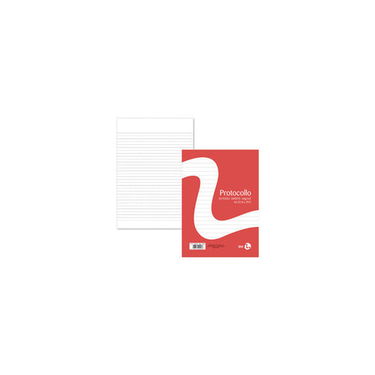 Foglio protocollo - A4 - 1 rigo - 60 gr - BM - conf. 20 pezzi