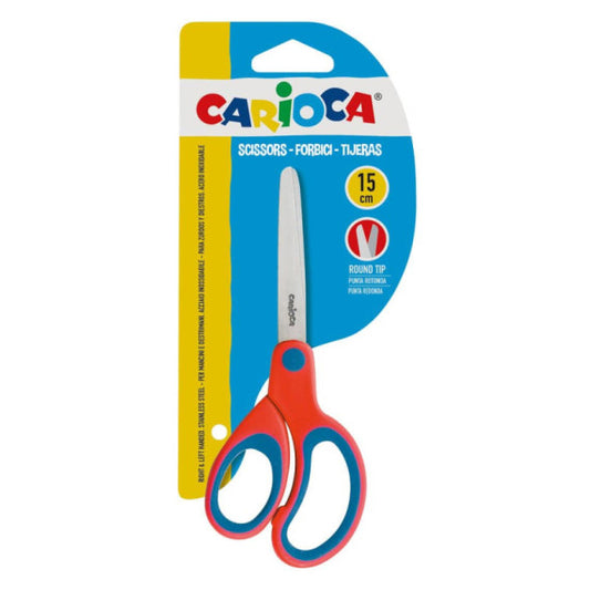 Forbice asimmetrica in acciaio punta arrotondata Carioca 15 cm - 42635