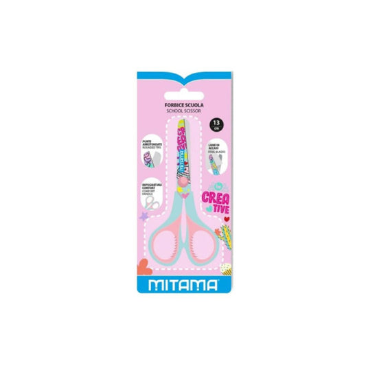 Forbice in plastica Junior  Mitama 13 cm Fantasie assotite 61286