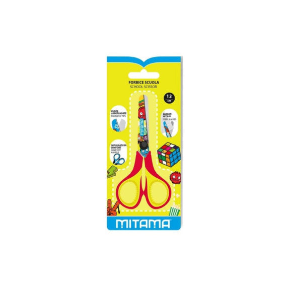 Forbice in plastica Junior  Mitama 13 cm Fantasie assotite 61286