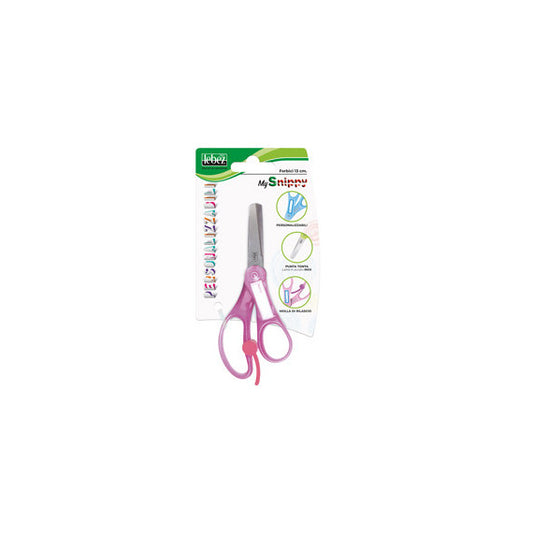 Forbice Snippy - personalizzabile - punta tonda - 13 cm - lama acciaio - colori assortiti - Lebez