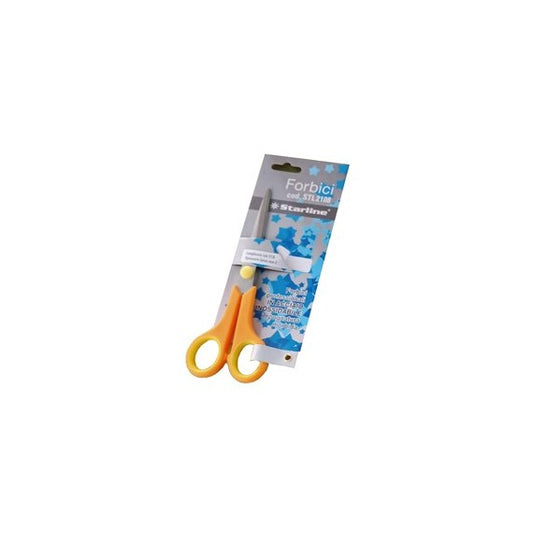 Forbici - 17,8 cm - lama in acciaio - impugnatura morbida - arancione - Starline