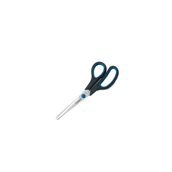 Forbici Comfort Grip - 20 cm - lama in acciaio inox - impugnatura asimmetrica - blu/grigio - Dahle