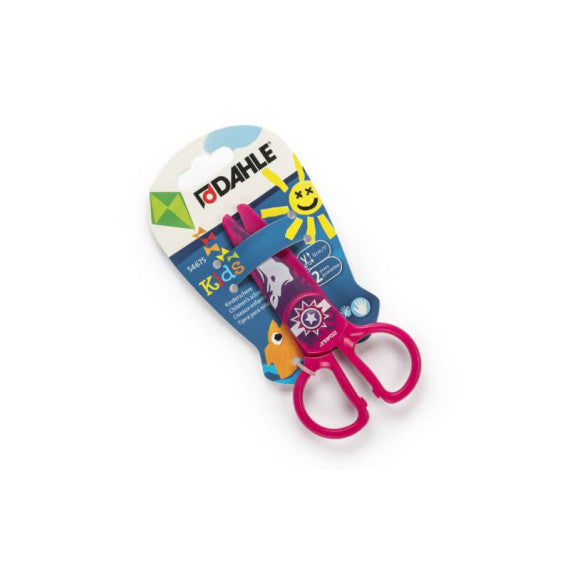 Forbici per bambini 100% in plastica - Dahle rosa con cavallo R054675