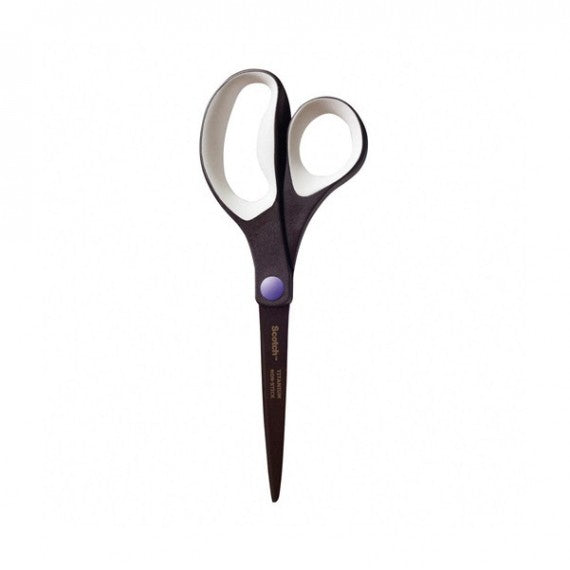 Forbici Titanium No Stick - 20 cm - impugnatura asimmetrica - lama in titanio con rivestimento antiadesivo - nero - Scot