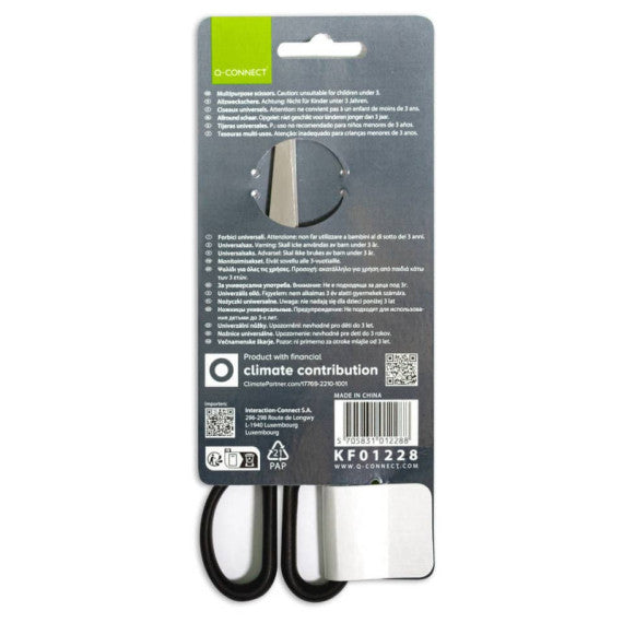 Forbici universali Q-Connect nero 17 cm  E-KF01228 IA