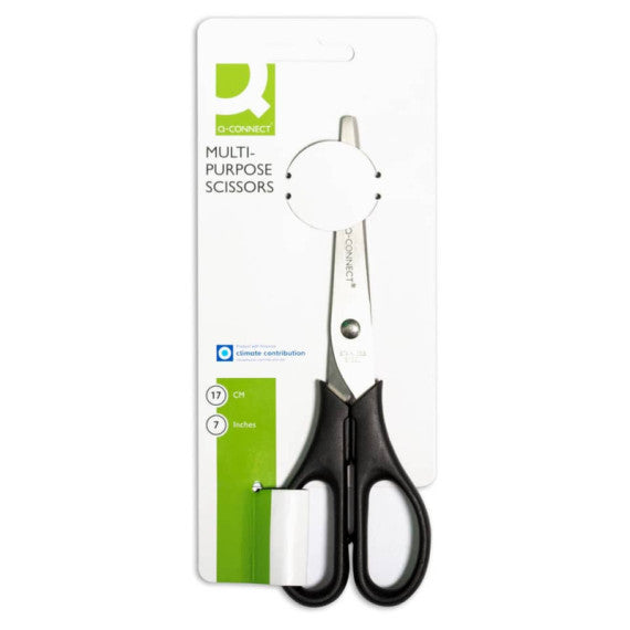 Forbici universali Q-Connect nero 17 cm  E-KF01228 IA