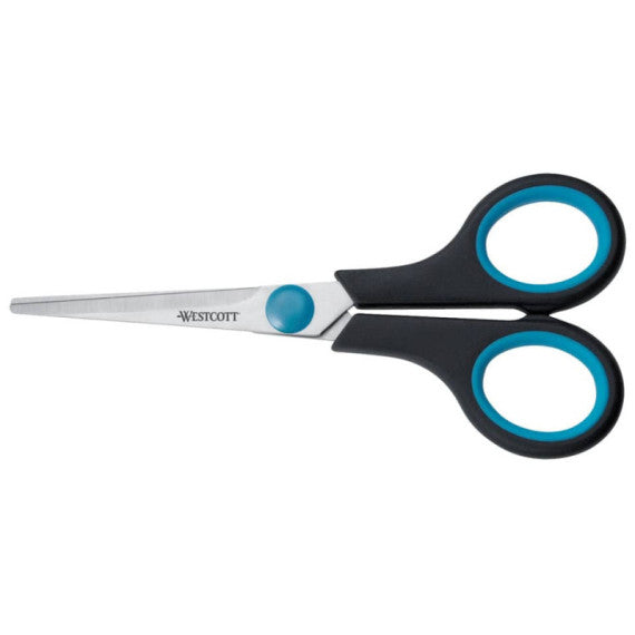 Forbici Westcott Soft Grip Easy Grip blu/nero simmetriche 14 cm E-30250 00