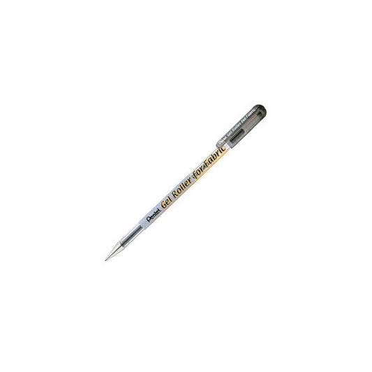 Gel Roller per tessuto - punta 1,00mm - nero - inchiostro permanente  - Pentel