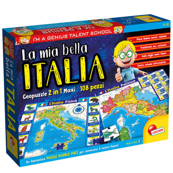 Geopuzzle La mia bella Italia I'm a Genius - Lisciani