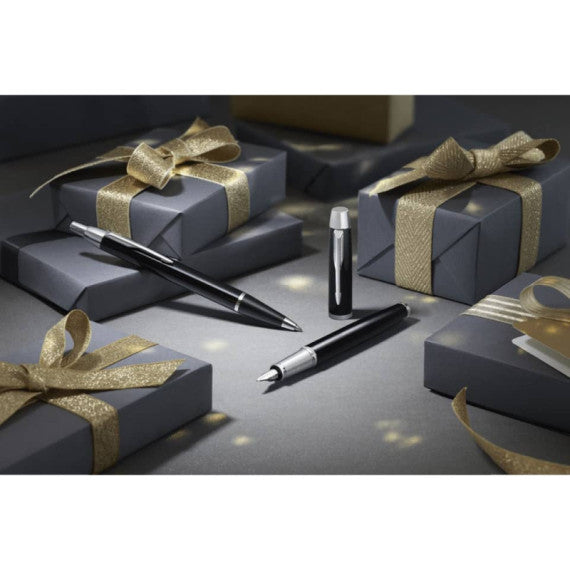Gift set Duo Parker - Penna a sfera IM Black CT + Stilografica M nero/argento 2093215