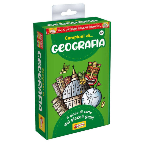 Gioco in scatola materie scolastiche I'm a Genius Geografia - 92307