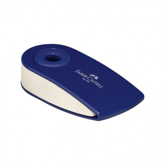 Gomma Sleeve Mini - 55x28x15mm - con custodia protettiva rossa e blu - Faber Castell