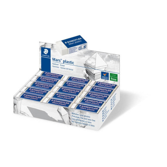 Gomma Staedtler Mars plastic 526 53 bianca mini 526 53