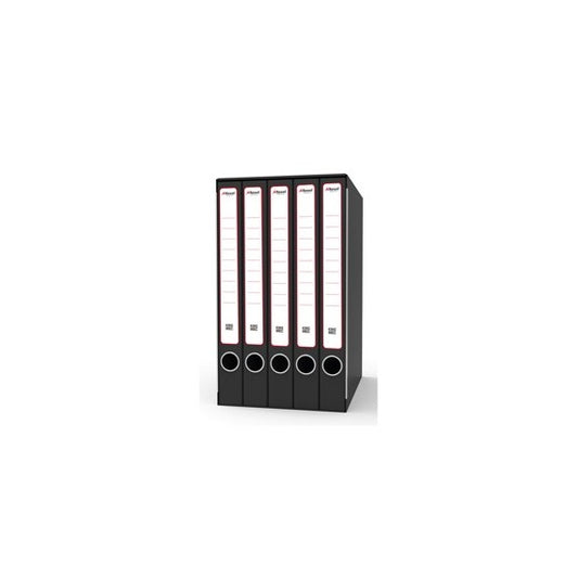Gruppo registratori Quintetto - con 5 cartelle 3 lembi - 23x32 cm - dorso 23 cm - grigio - Rexel
