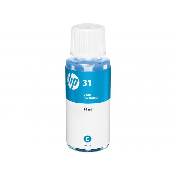 HP 31 CIANO 1VU26AE FLACONE DI INCHIOSTRO ORIGINALE PER HP Smart Tank 513,455,457,555,559,570,655 CAPACITA 70ml