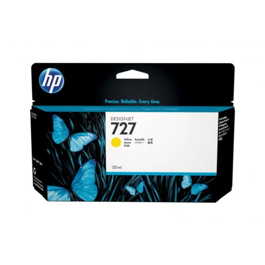 HP 727 GIALLA B3P21A CARTUCCIA ORIGINALE YELLOW PER HP Designjet T1500,T2500,T920 727 CAPACITA 130ML