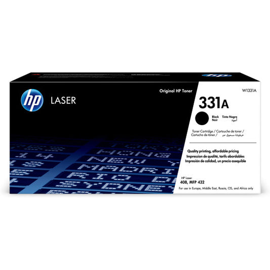 Hp W1331A nero 331A toner originale per Hp laser 408,MFP 432 capacità 5.000 pagine