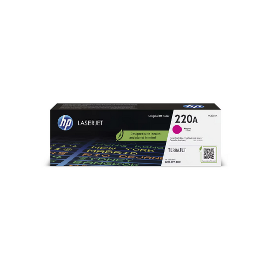 Hp W2203A magenta 220A toner originale per HP Color Laserjet Pro 4202,MFP 4302,4303 capacità 1.800 pagine
