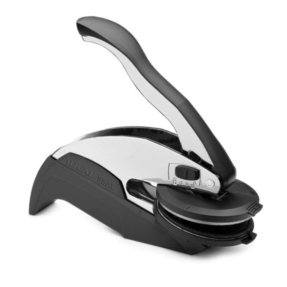 Ideal Seal 970051/LS Cromo - Timbro a secco PERSONALIZZATO - pressa  Ø51 mm - con borsa deluxe - 185417