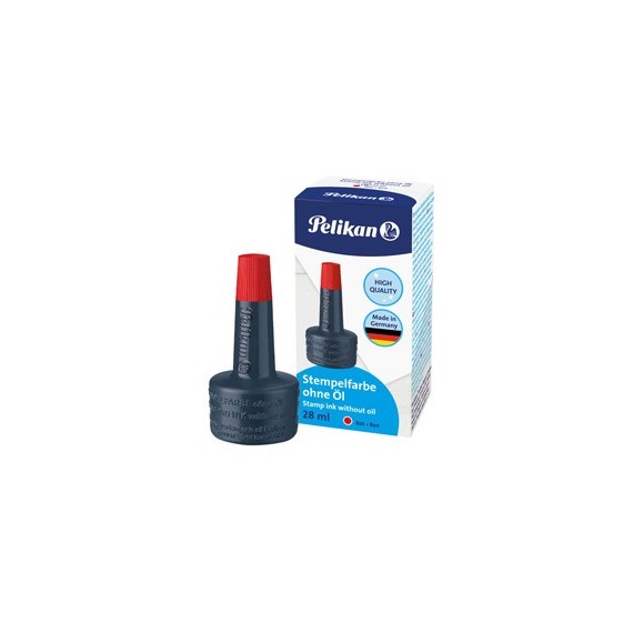 Inchiostro 4k per cuscinetti - senza olio - 28 ml - rosso - Pelikan