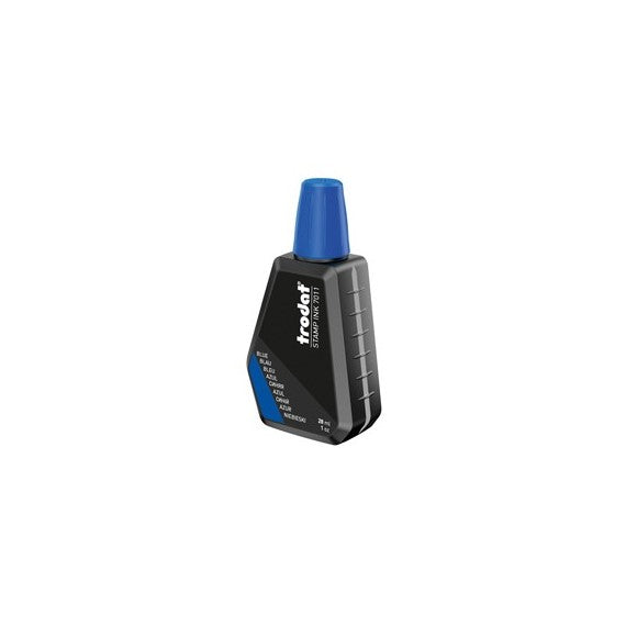 Inchiostro 7011 per timbro in gomma - 28 ml - blu - Trodat