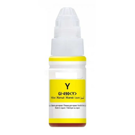 Inchiostro GI-490Y giallo 0666C001 dye serbatoio flacone compatibile per Canon Pixma G1400,G2200,G3200,G3400 GI490 70ml