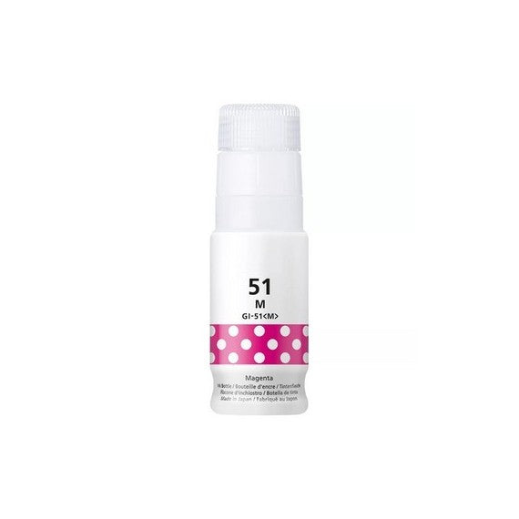 INCHIOSTRO GI-51M MAGENTA 4547C001 SERBATOIO FLACONE COMPATIBILE PER CANON PIXMA G1520,1560,2520,2560 GI51 70ml