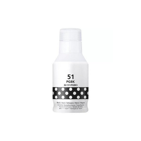 INCHIOSTRO GI-51PGBK NERO PHOTO 4529C001 SERBATOIO FLACONE COMPATIBILE PER CANON PIXMA G1520,1560,2520,2560 GI51 130ml
