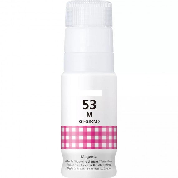 INCHIOSTRO GI-53M MAGENTA 4681C001 SERBATOIO FLACONE COMPATIBILE INK DYE PER CANON PIXMA G650,G550 GI53 CAPACITA' 60ml