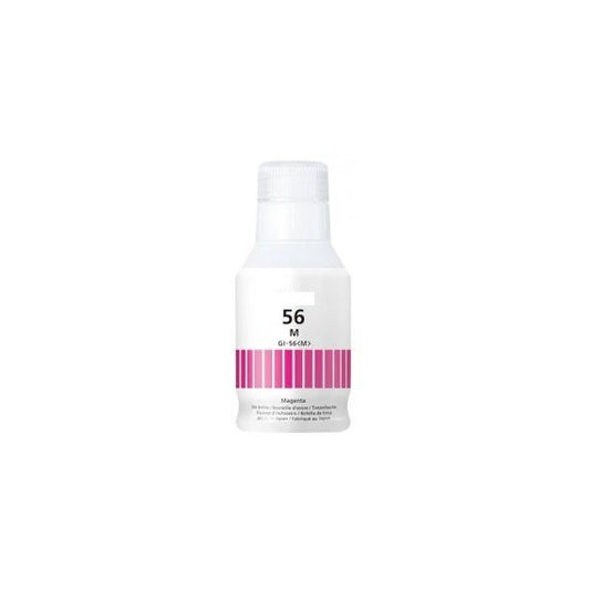 INCHIOSTRO GI-56M MAGENTA 4431C001 SERBATOIO FLACONE COMPATIBILE INK PIGMENTATO PER CANON MAXIFY GX6050,GX7050 GI56 135ml