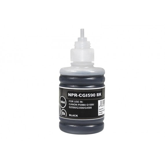 INCHIOSTRO GI-590BK NERO 1603C001 PIGMENTATO SERBATOIO FLACONE DI INCHIOSTRO COMPATIBILE PER CANON PIXMA G4511,G3501,G2500 GI590