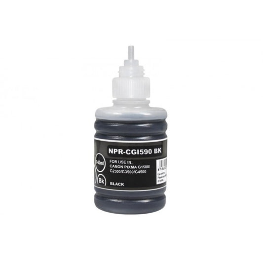 INCHIOSTRO GI-590BK NERO 1603C001 PIGMENTATO SERBATOIO FLACONE DI INCHIOSTRO COMPATIBILE PER CANON PIXMA G4511,G3501,G2500 GI590