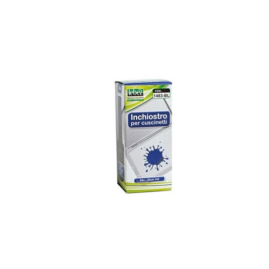 Inchiostro per cuscinetti - 30 ml - senza olio - blu - Lebez