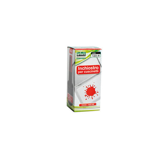 Inchiostro per cuscinetti - 30 ml - senza olio - rosso - Lebez
