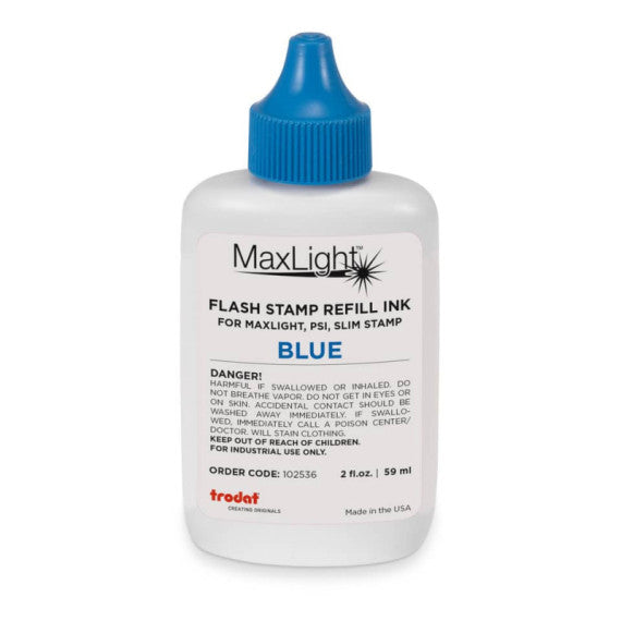 Inchiostro per timbri Trodat MaxLight REFILL 59 ml - blu - 102536