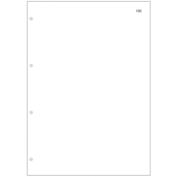 Interno bianco numerato 1/100 O.C.L. 100 fogli - 0712