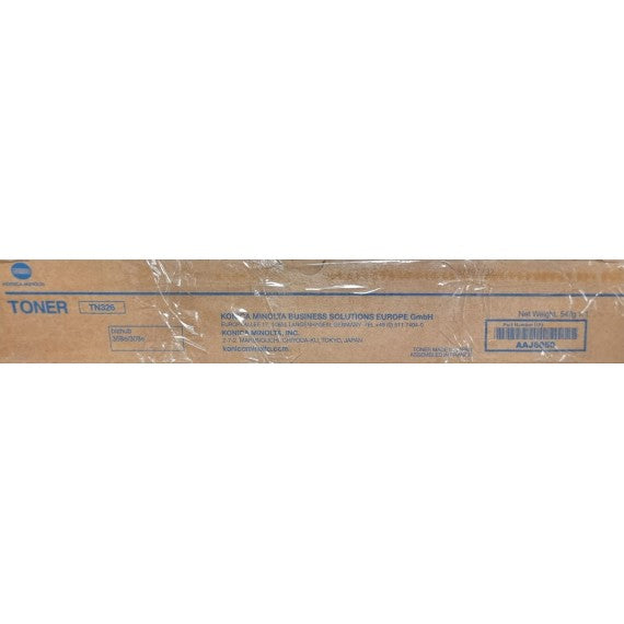 Konica Minolta TN326 AAJ6050 nero toner originale per Konica Minolta BIZHUB 308e BIZHUB 368e TN-326 capacità 30.000 pagine