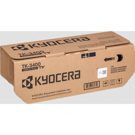 Kyocera TK-3400 nero 1T0C0Y0NL0 toner originale per Kyocera Ecosys PA4500X ,MA4500fx KL3 TK3400 capacità 12.500 pagine