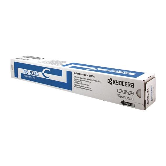 KYOCERA TK-8325C CIANO ORIGINALE 1T02NPCNL0 PER KYOCERA TASKALFA 2551ci CAPACITA 12.000 PAGINE TK8325