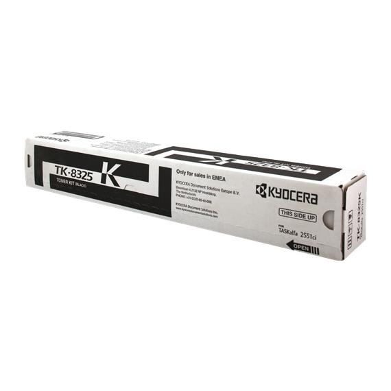 KYOCERA TK-8325K NERO ORIGINALE 1T02NP0NL0 PER KYOCERA TASKALFA 2551ci CAPACITA 18.000 PAGINE TK8325