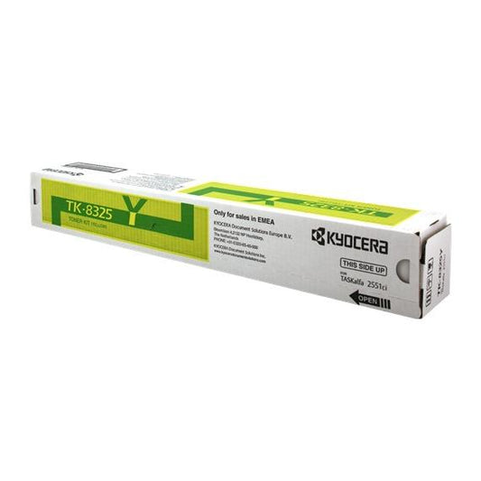KYOCERA TK-8325Y GIALLO ORIGINALE 1T02NPANL0 PER KYOCERA TASKALFA 2551ci CAPACITA 12.000 PAGINE TK8325